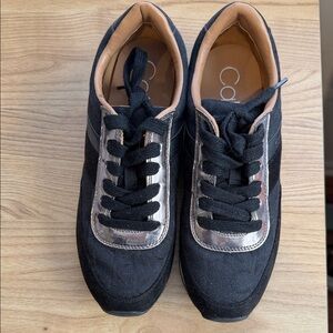 Calvin Klein Women's Sneakers in Black and Silver